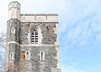 Obraz premium Colonial stone wall tower, Toronto