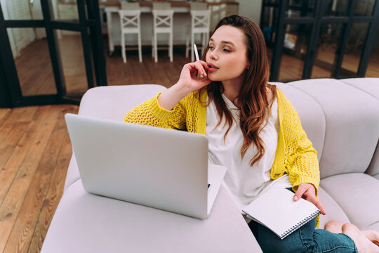 woman working from home