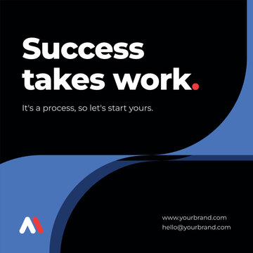 Poster Social Media Set for Finance Education Business Marketing IT