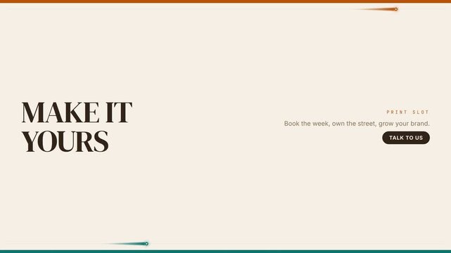 Advertising Banner Animation with Minimalist Brand Promotion Text