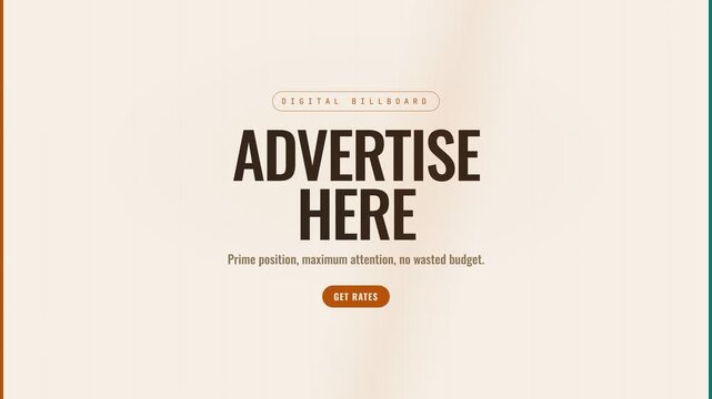 Billboard Template for Digital Advertisement Space Rental