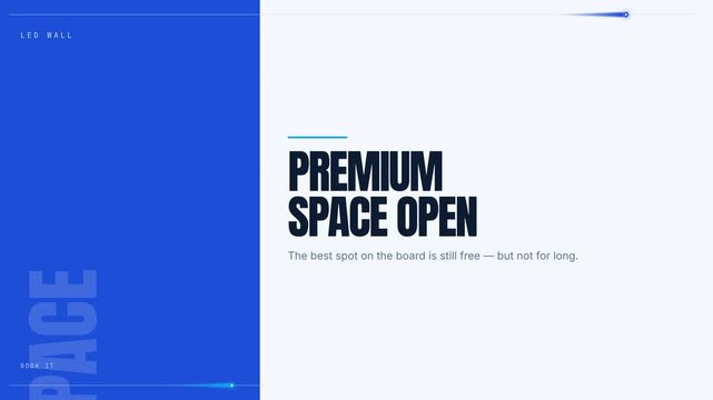 Advertising Space Announcement for Premium Led Wall Placement