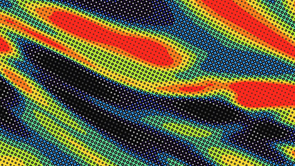Vibrant abstract rainbow color gradient halftone dots modern graphic b © Yasir_Arafat_Ramim