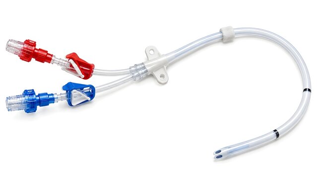 Tunneled Dual Lumen Hemodialysis Catheter Isolated Medical Device