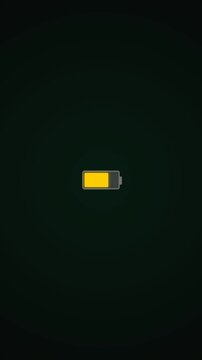 Battery Charging Animation Showing Progress From Empty To Full