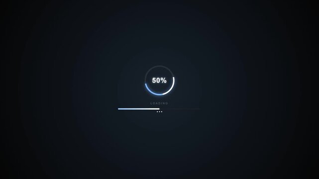 Minimalist Loading Circle Progress Bar Animation