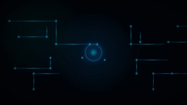 Abstract Digital Network Connectivity Background Animation