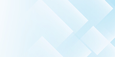 Fototapeta premium Minimal Light Blue Geometric Abstract Background. Modern lines pattern. Futuristic technology concept.