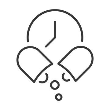 Dosage icon vector concept illustration with simple and editable line
