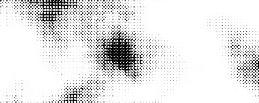 Vintage computer screen background with pixelated black and white dithering, bitmap texture, and 8-bit aesthetics. Great for retro gaming, digital art, posters, interfaces, and wallpapers.