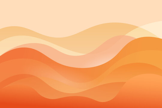 modern abstract background with gradient orange color wavy shapes , for poster. banner, web design, header, cover, billboard, brochure, social media, landing page
