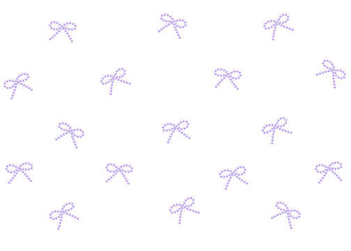 Coquette aesthetic purple pearl crystal ribbons jewelry pattern isolated on transparent background. Elegant rhinestone bow tie jewelry ornaments for modern coquette design projects, y2k luxury fashion