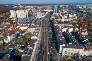 panorama miasta -Aleja Zwyciestwa. Pomorskie © WojciechWojcik