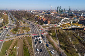 panorama miasta -Rondo Ofiar Katynia. Pomorskie © WojciechWojcik