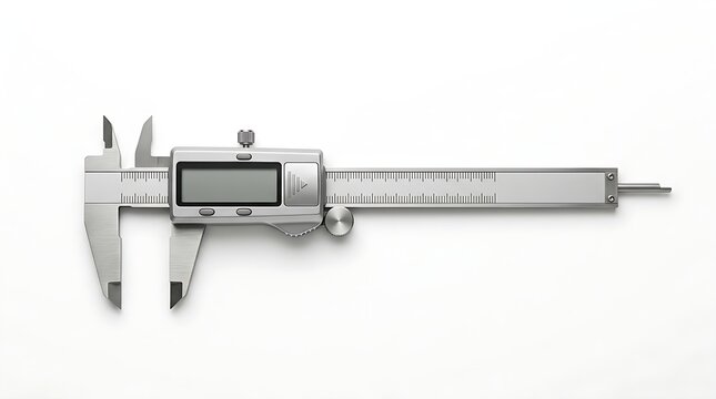 Digital caliper measuring object size precisely
