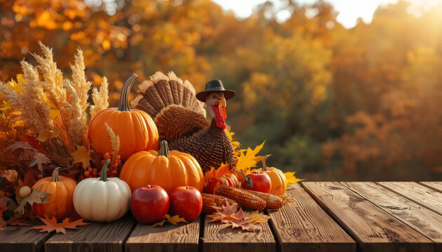 thanksgiving background  with text space 