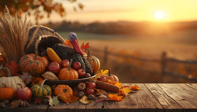 thanksgiving background  with text space 