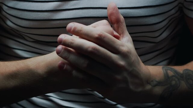 Male aggression.
A gesture of anger.