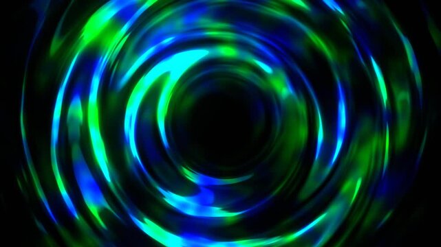 Green and Blue Glass Funnel Background VJ Loop in 4K