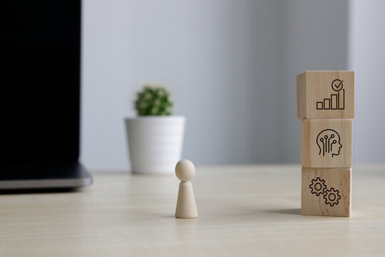 Artificial intelligence and business growth strategy concept