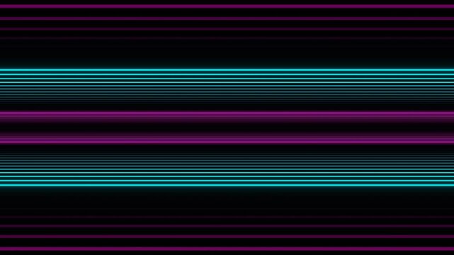 Pink and Cyan Neon Lines Moving From Center Background VJ Loop in 4K