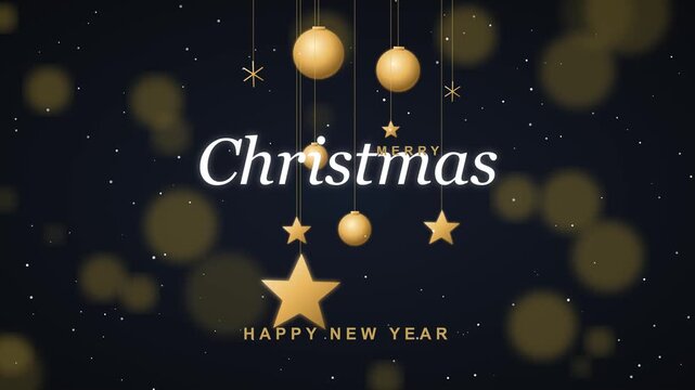 Animated Festive Christmas Holiday Background Snow Tree Greeting Motion Graphic Motion Graphic Loop Featuring Modern Design Elements for Digital Media and Corporate Presentations