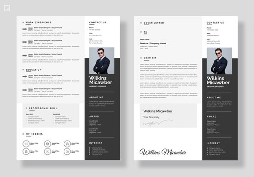 Clean Resume Design Layout