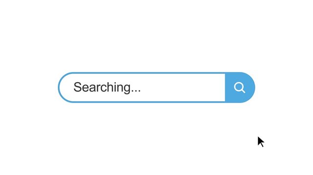 Animated Search Bar Input Box Ui Interface Website Element Animation Motion Graphic Loop Featuring Modern Design Elements for Digital Media and Corporate Presentations