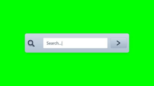 Animated Search Bar Input Box Ui Interface Website Element Animation Motion Graphic Loop Featuring Modern Design Elements for Digital Media and Corporate Presentations