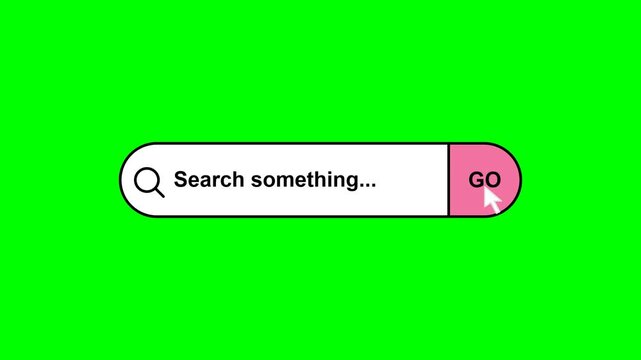 Animated Search Bar Input Box Ui Interface Website Element Animation Motion Graphic Loop Featuring Modern Design Elements for Digital Media and Corporate Presentations