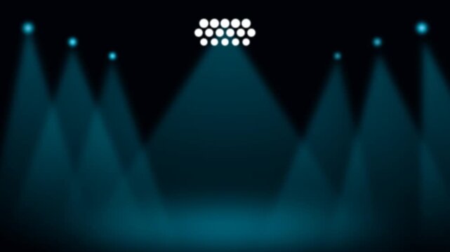 Animated Spotlight Stage Lighting Concert Event Spotlight Motion Graphic Motion Graphic Loop Featuring Modern Design Elements for Digital Media and Corporate Presentations