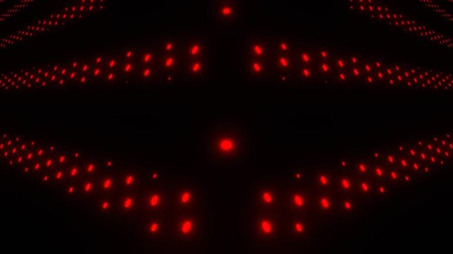 Red Flickering Bright Lights Background VJ Loop in 4K