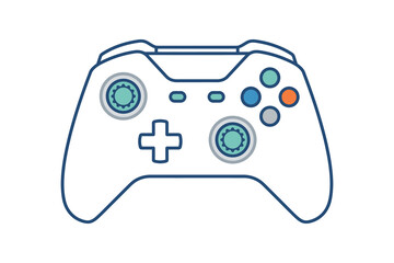Video Game Controller Flat Vector Illustration © Tiga