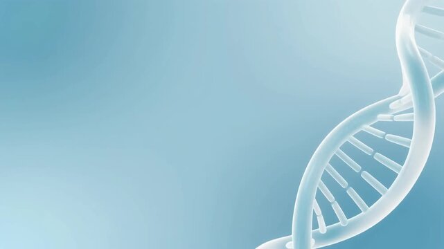 DNA Double Helix Medical Science Background with Copy Space