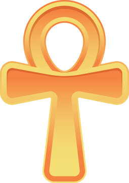 Ancient egyptian ankh symbol representing life and immortality