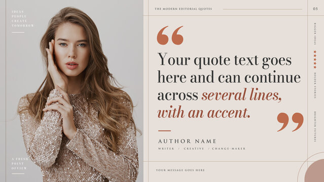 Editorial Quote Titles
