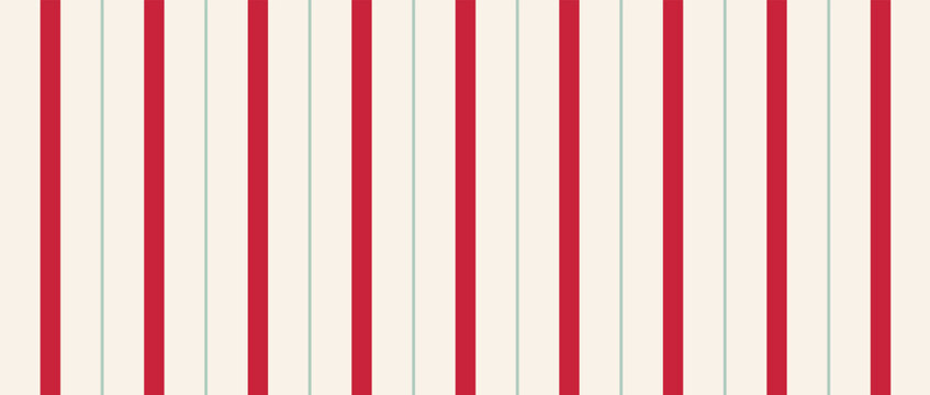 Stripe cane background. Red, green and pink diagonal stripes, vector seamless pattern, Candy cane holiday bg