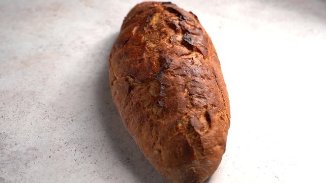 sourdough bread tartine on a light background