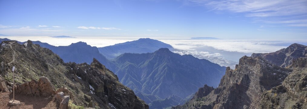 View from Roque de los Muchachos, Garaf&iacute;a, La Palma, Spain