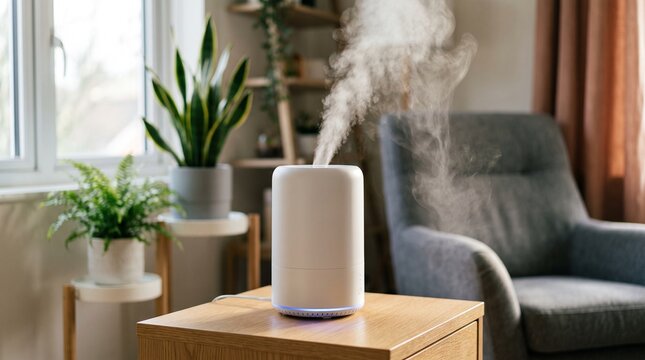 Humidifier with light steam.
