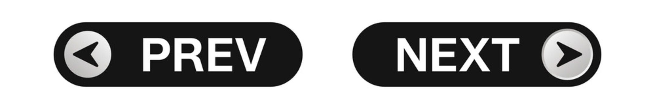 Previous and Next Navigation Buttons UI Element