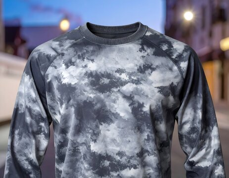 Punk Grunge Revival Tie Dye Long Sleeve Sweatshirt Urban Apparel
