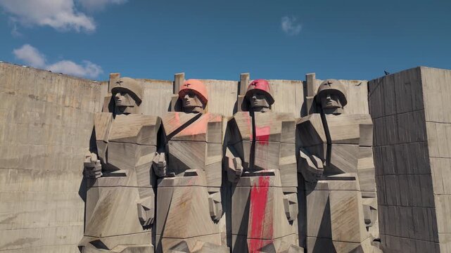 Park-Monument of the Bulgarian-Soviet Friendship in Varna, aerial view