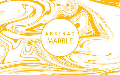Fototapeta premium Decorative Yellow Marble Texture. Bright Golden Marble Veins on White