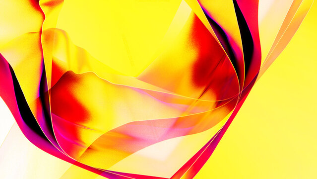 Vibrant yellow and red abstract wave background texture for modern design