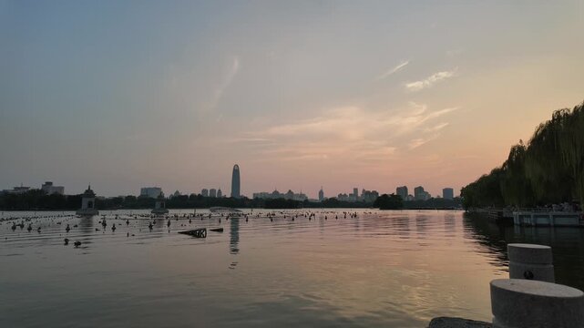 중국 칭다오 대명호