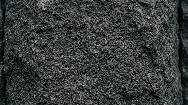 Detailed Texture of Dark Grey Granite Rock Surface