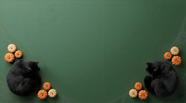 Dark floral arrangements with autumn blooms against a deep green background