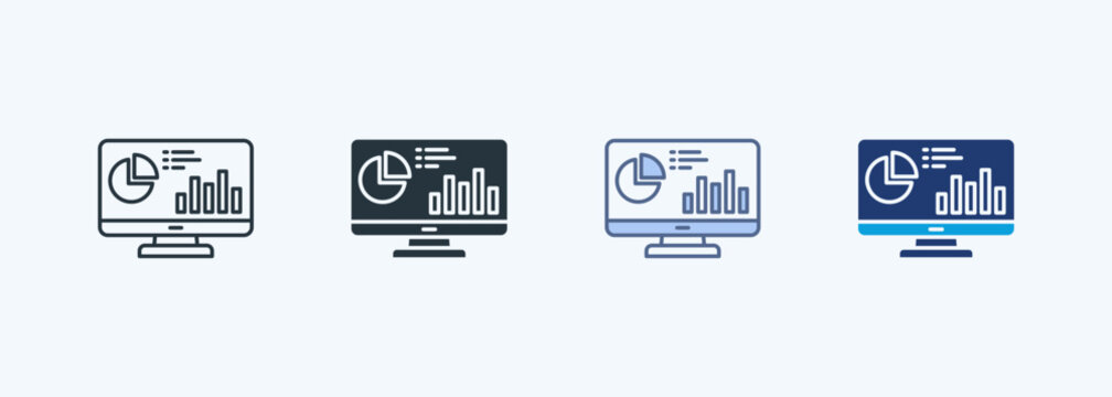 Data Visualization Multiple Style Icon Collection