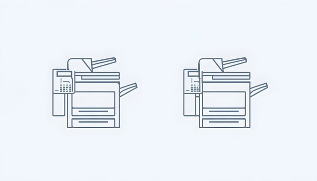 Office copier printer icon